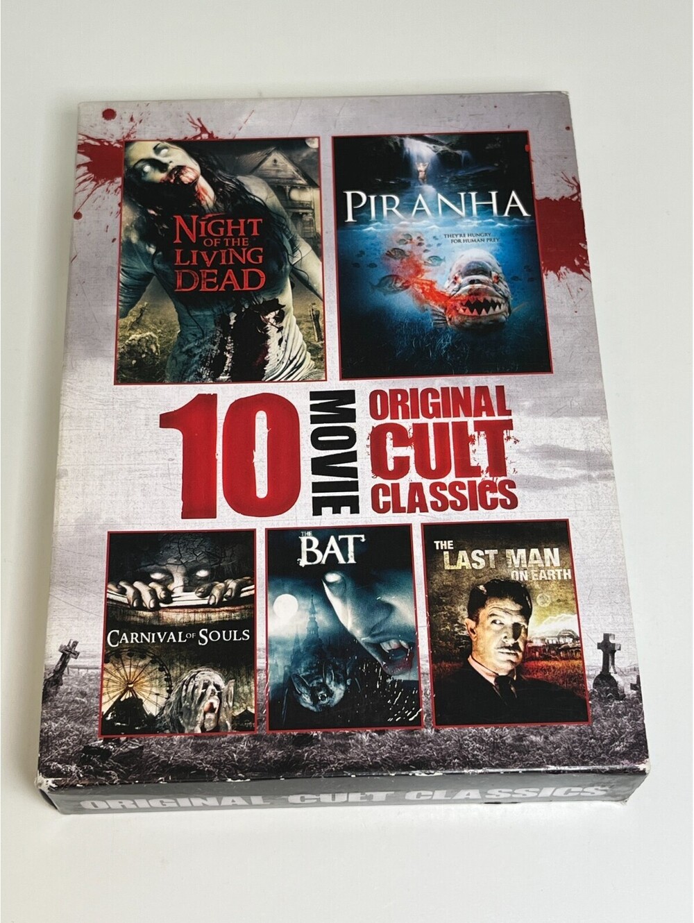 10 Movie Original Cult Classics DVD 2-Disc Horror Night Living Dead Piranha